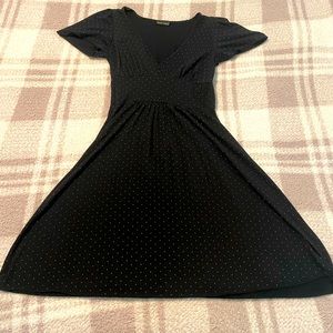 Black with grey polka dot dress. GUC size small. Wet Seal